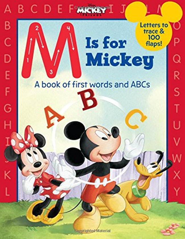 m is for mickey 米老鼠教你学字母(翻翻书 英语童书网