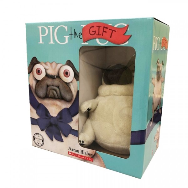 pig the pug gift set 皮八哥礼物组 (4书 1cd 布偶)