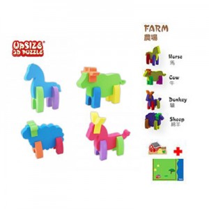 Animals 3D Puzzle - Farm 立體小動物拼圖-農場系列